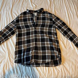 Plaid Long Sleeve Mens Shirt